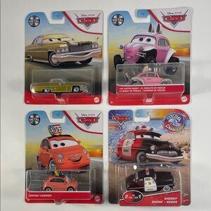 Disney/Pixar Cars - Sheriff, Tex Dinoco, Cartney Carsper & The Easter Buggy